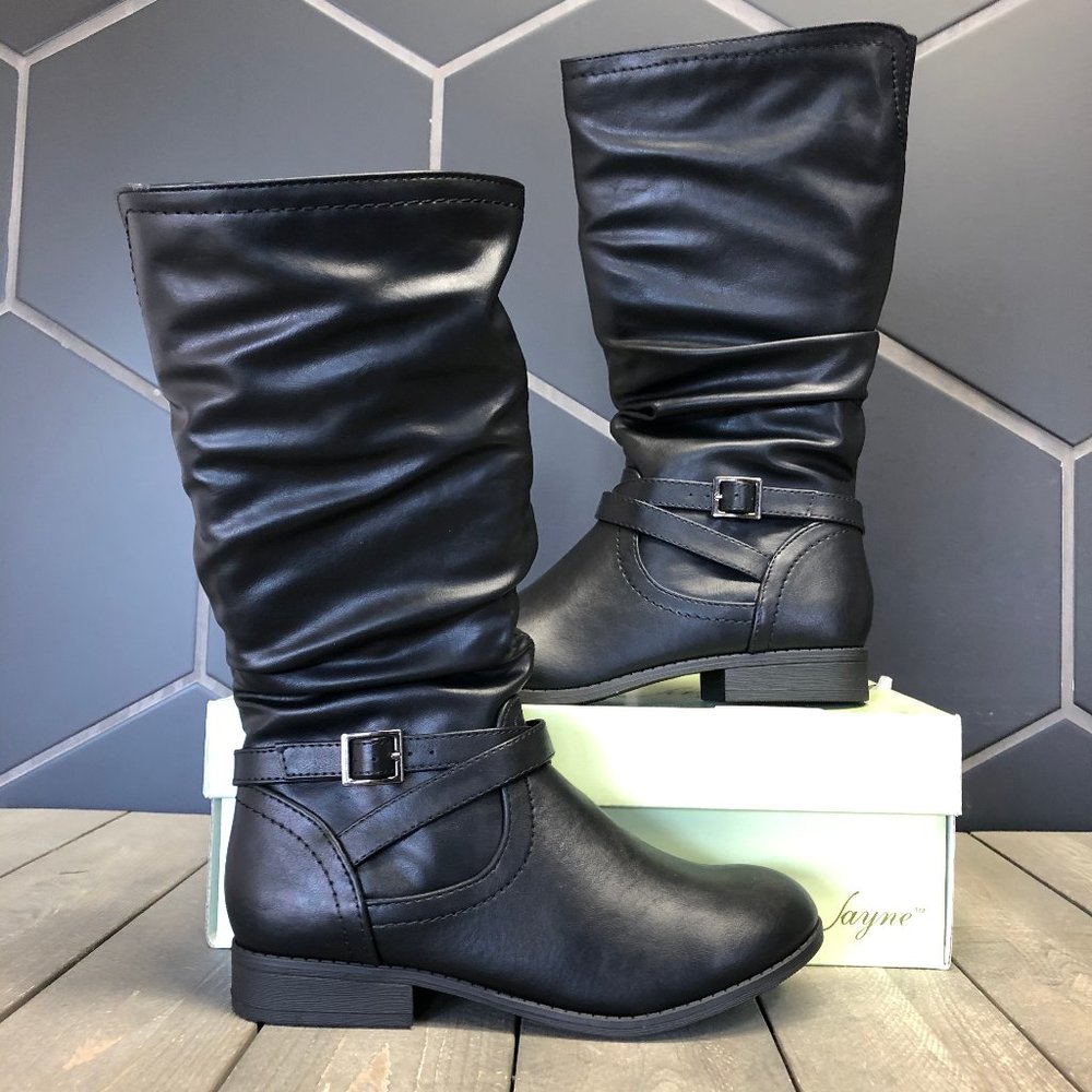 Girl's Sarah-Jayne Joan T Black High Boots